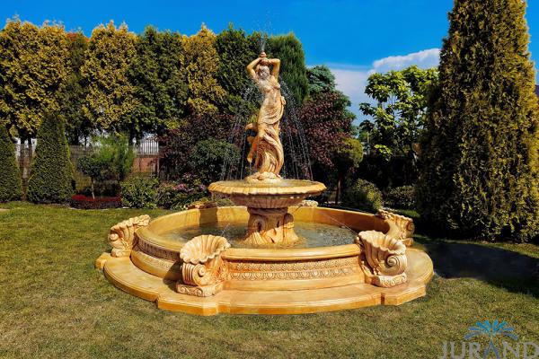 Springbrunnen Fontäne Zierbrunnen XXL Garten Deko Stadt Brunnen 2509 Steinguss